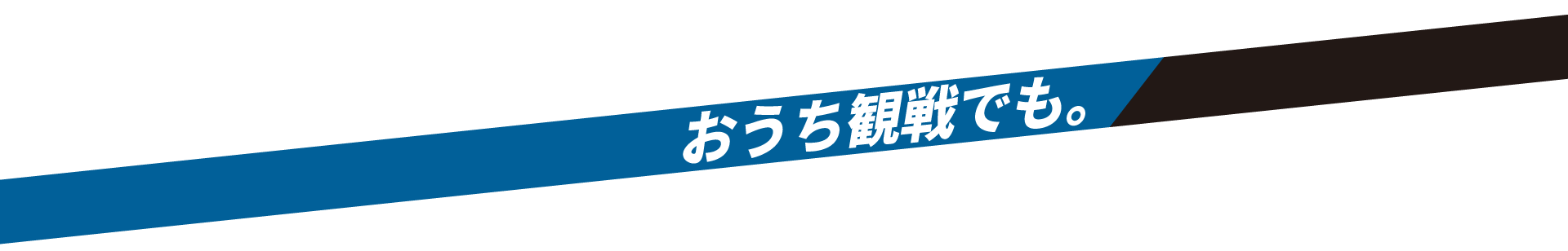 おうち観戦でも。