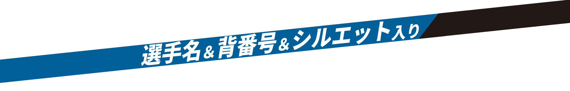 選手名＆背番号＆シルエット入り